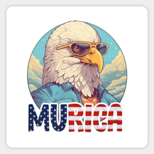 MURICA - Bald eagle number five Magnet